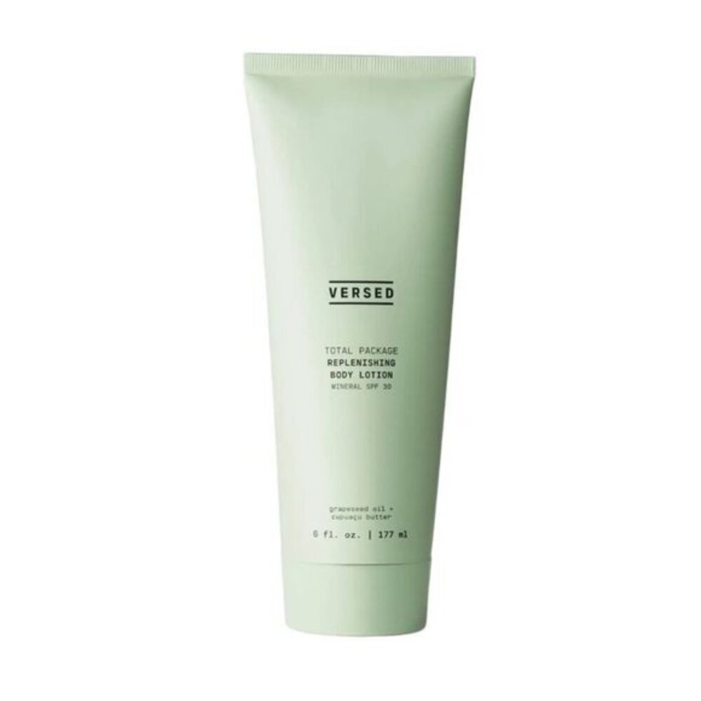 Versed Total Package Replenishing Body Lotion 6 Fl Oz SPF 30 Fragrance-Free Shea